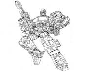 Printable transformers optimus  coloring pages